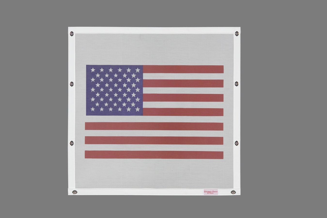 Belmor BS-86080AF-1 Patriotic USA Flag Bug Screen Truck Grille Cover for 1981-2018 Kenworth W900L
