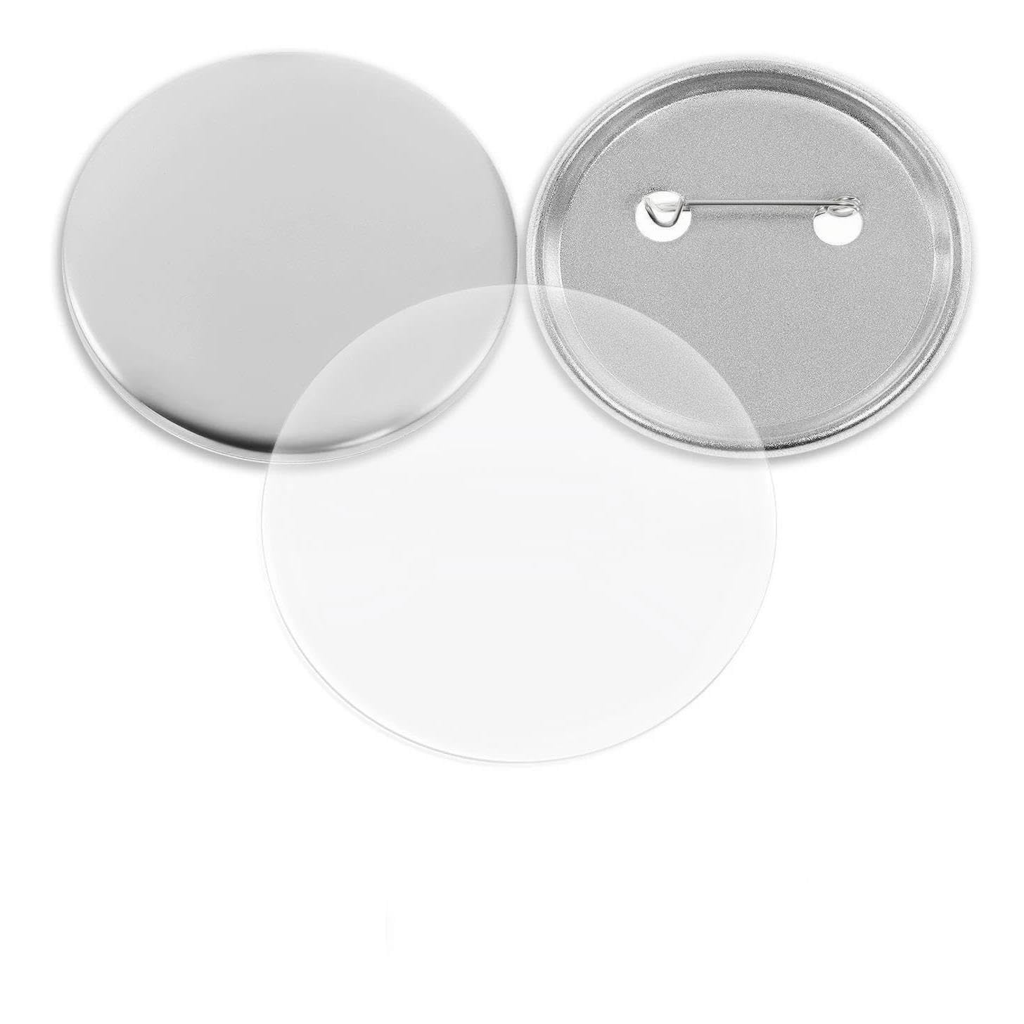 Material de insignia en blanco 58MM 100SET Pizarra blanca DIY