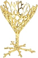 Vista 1 de Soporte de esfera de cristal de aleación, base de metal para nido de pájaros, para decoración del hogar, compacto y diseño para bolas de cristal