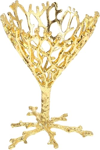 Soporte de esfera de cristal de aleación, base de metal para nido de pájaros, para decoración del hogar, compacto y diseño para bolas de cristal,