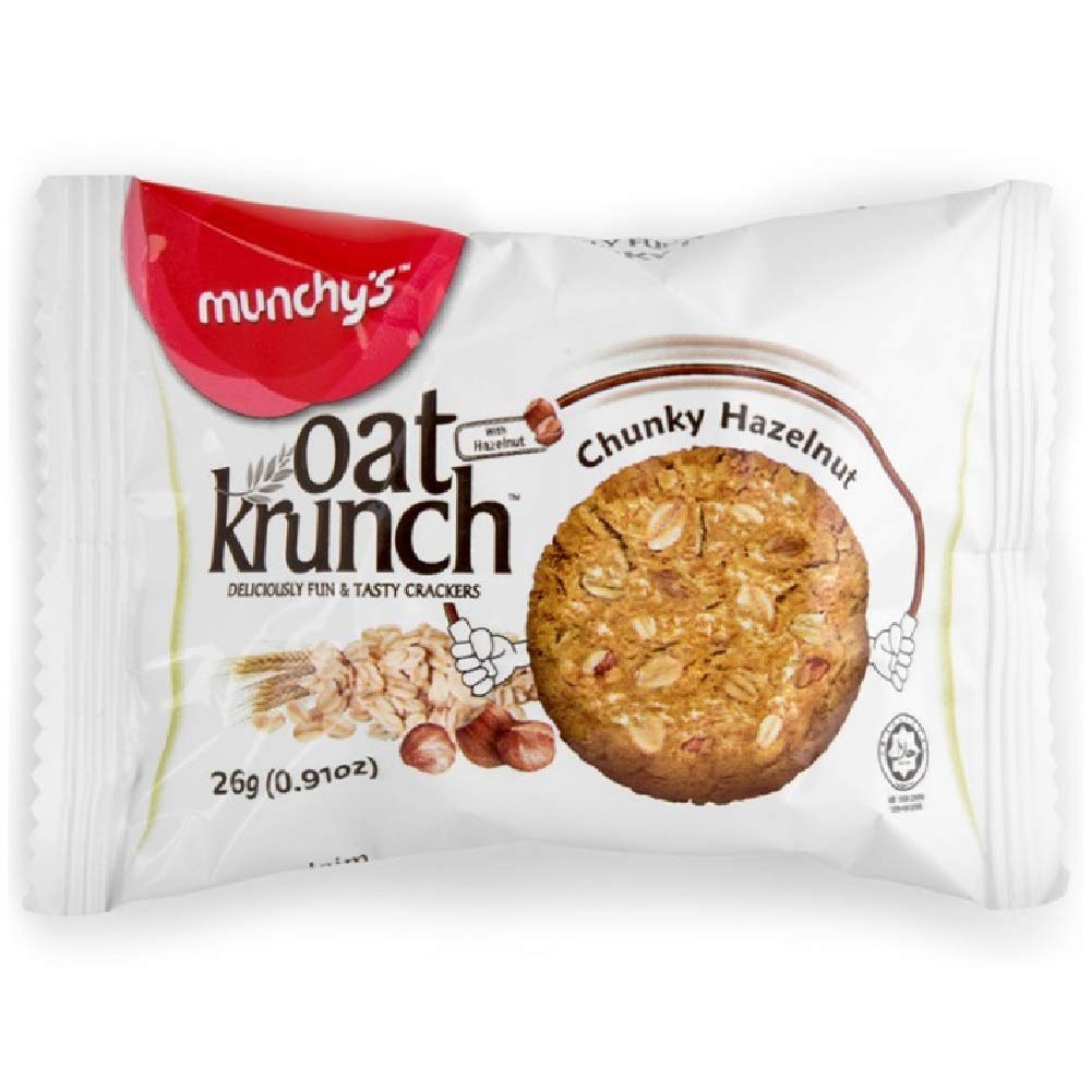 Munchy's Oat Krunch Crackers (Chunky Hazelnut, 32 Convi-Packs)