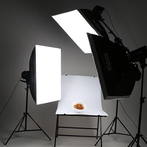 Miniatura 3 de Godox Kit de 3 luces estroboscópicas E300 de 300 W, con disparador de flash Godox FT-16, estroboscópicos de iluminación fotográfica, caja de