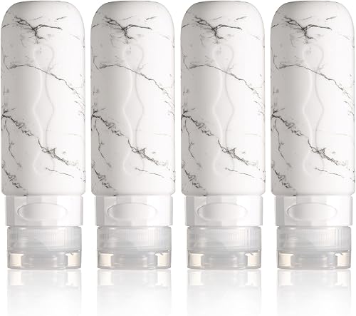 Gemice - Juego de botellas de viaje para artículos de tocador recipientes de viaje aprobados por la TSA a prueba de fugas accesorios de viaje de