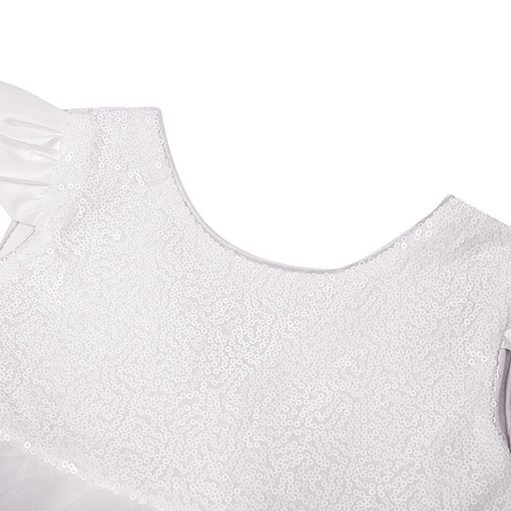 Lito Angels Vestido de Dama de Honor de Boda Ropa Navidad Fiesta Elegante con Diadema para Bebe y Niñas Pequeñas