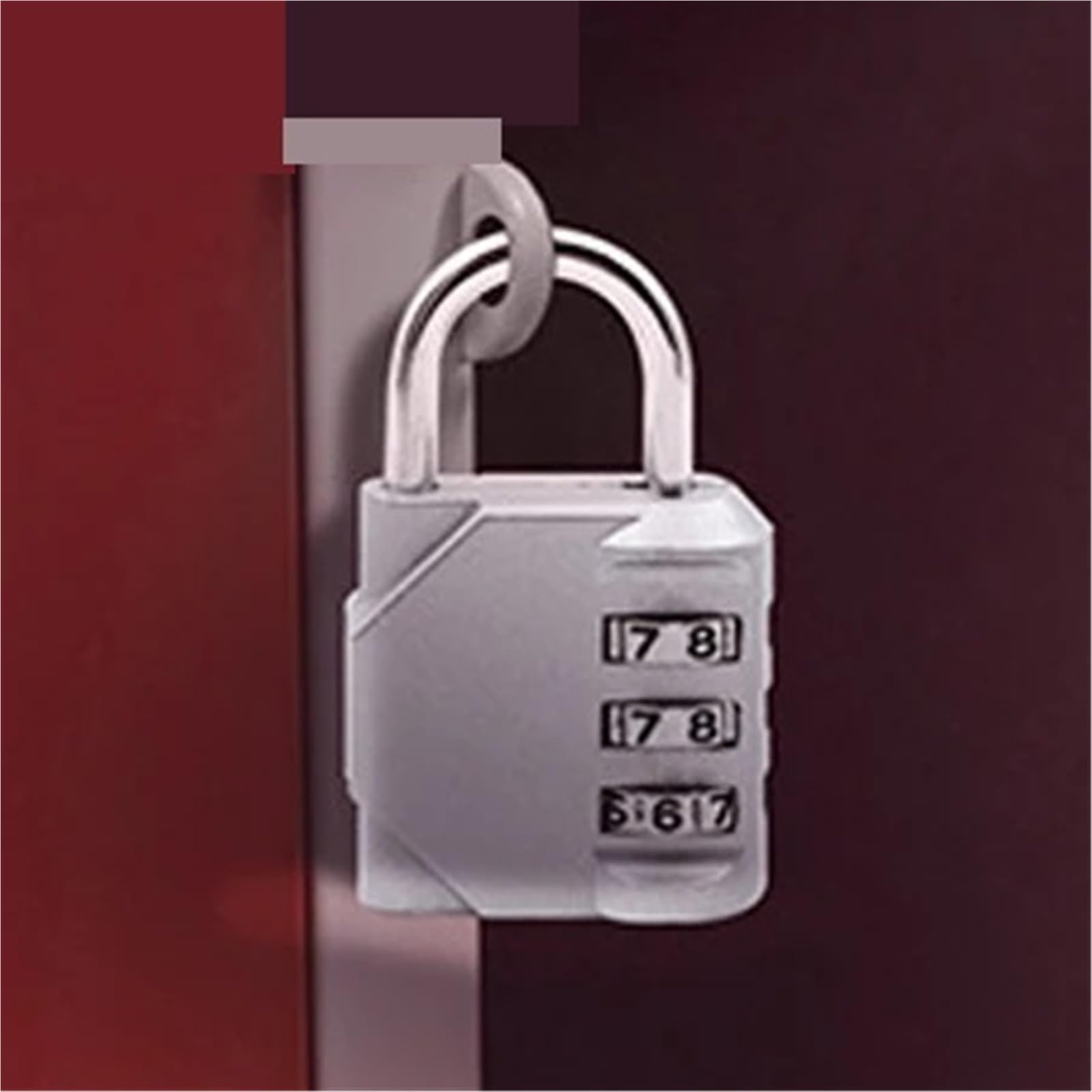Serrure de sécurité à 3 codes ZS75 argent pour valise et tiroir d'armoire