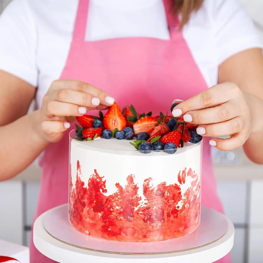 Film En Acétate Réutilisable Pour Bordure De Gâteau 6 Cm De Haut X