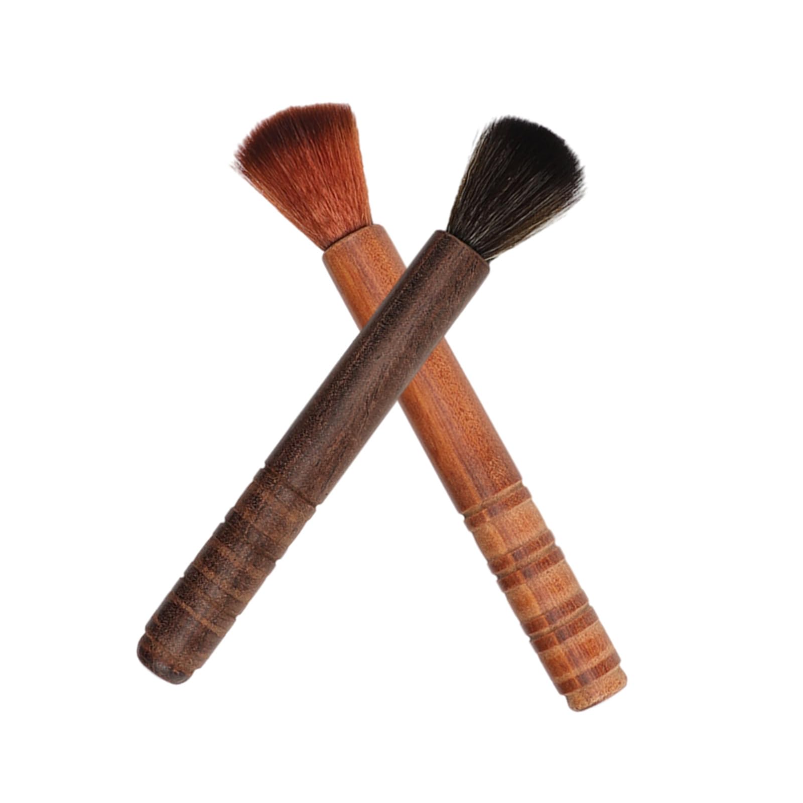 Tsophreniq Of 2 Ebony Teapot Brushes Ergonomic Handle Soft Bristles Brush for Teas Tray Safe and Effective Cleaning Tool Teaware Maintenance Brush