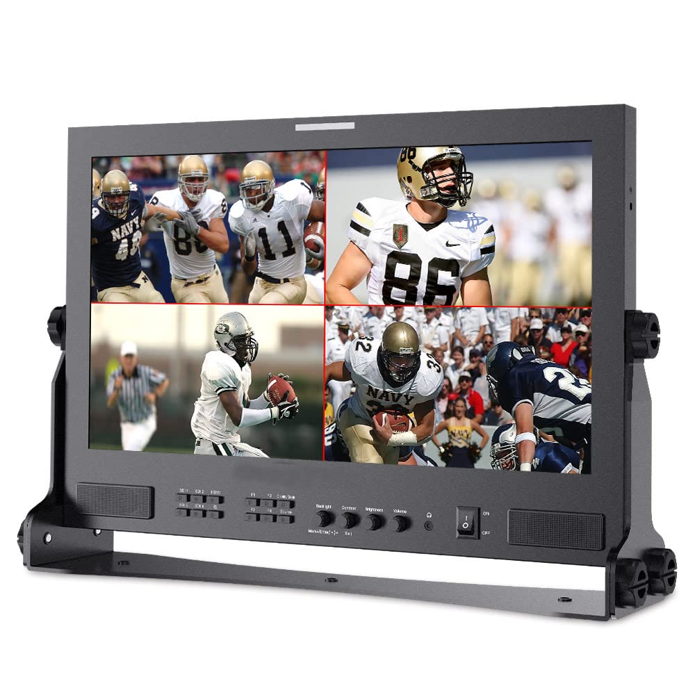 FeelworldSEETEC ATEM173S 17.3 inch Camera Broadcast Production Monitor with 3D LUT HDR Waveform HDMI 4X SDI Input Output Full HD 1920x1080 GPI Control Gynamic UMD