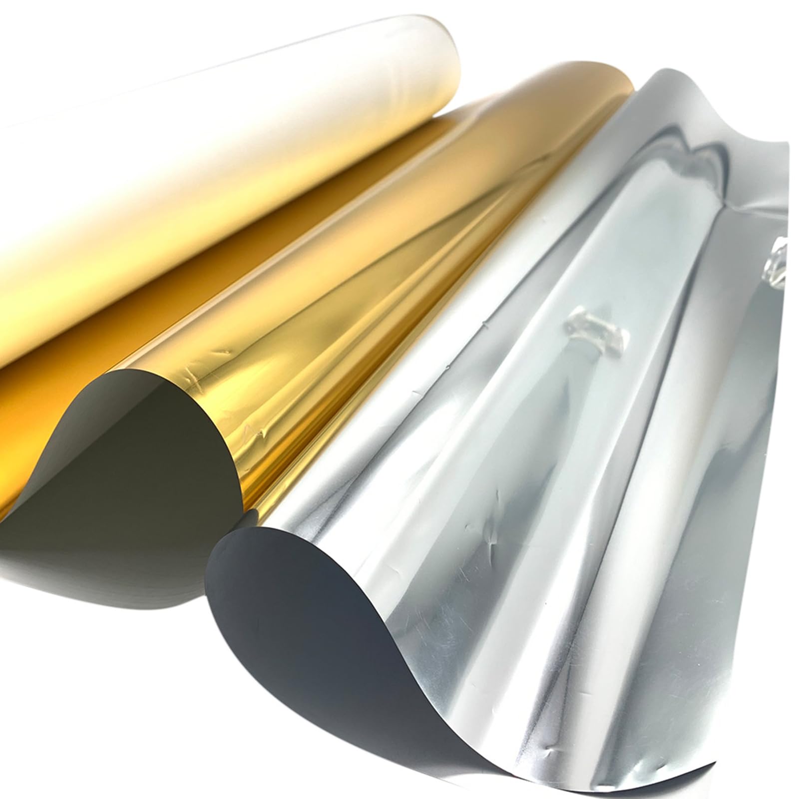 H-E DTF Pellicola di trasferimento DTF 33 cm x 20 m lamina d'oro DTF pellicola di trasferimento DTF oro argento, pellicola di trasferimento DTF (oro)