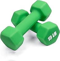 Vista 45 de Portzon Mancuernas con Pesos 10 Opciones de Colores Compatibles con Juego de 2 Mancuernas de Neopreno, 1-15 Libras, Antideslizantes, No se Ruedan