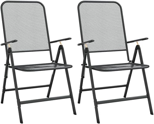 vidaXL 2X Klappbar Gartenstuhl Campingstuhl Balkonstuhl Terrassenstuhl Stühle Si