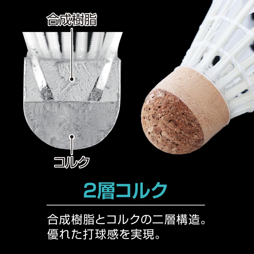 Amazon | [ティゴラ] バドミントン 練習用シャトル 水鳥羽根シャトル