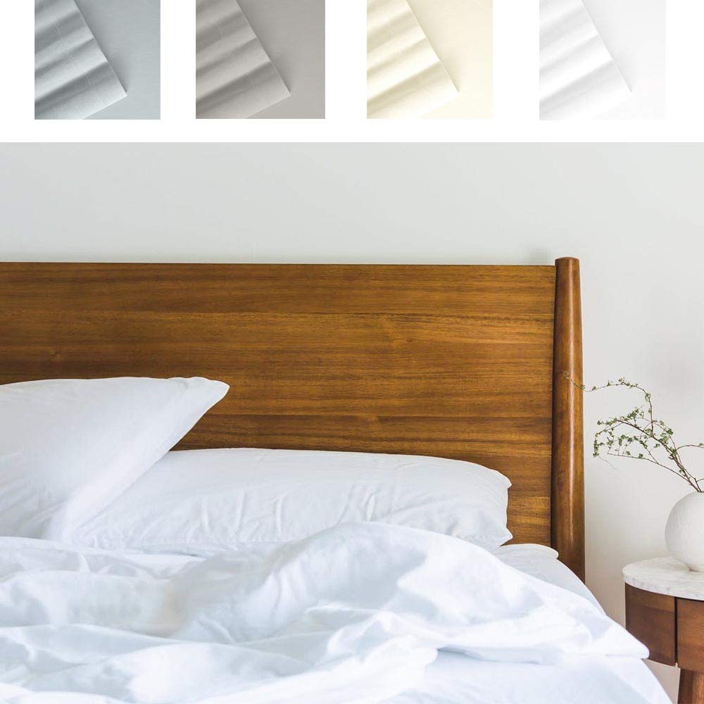 Amazon.com: Maison Atlas Tencel Modal Jersey Sheet Set Full Ivory  