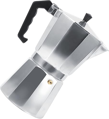 Miniatura 8 de 3/6/9/12 tazas de aluminio tipo italiano Moka Pot Espresso cafetera estufa uso en casa oficina caliente para gran sabor fuerte espresso (20.3 fl oz