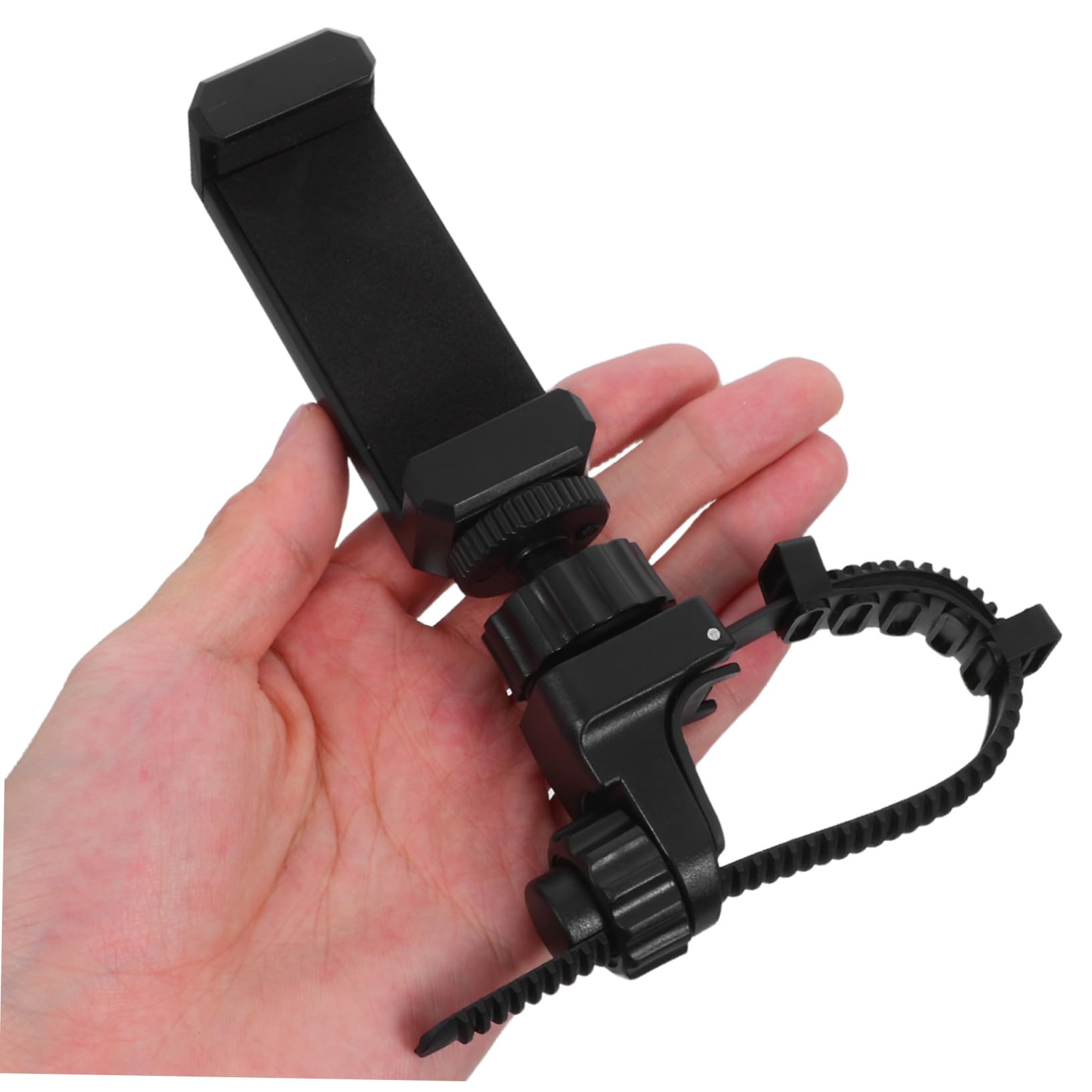 TOYANDONA Support en Métal pour Téléphone et Lyre Trompette Trombone Cor Français, Angles Réglables, Solution Sécurisée pour Répétitions et Concerts en Extérieur, Couleur Noire