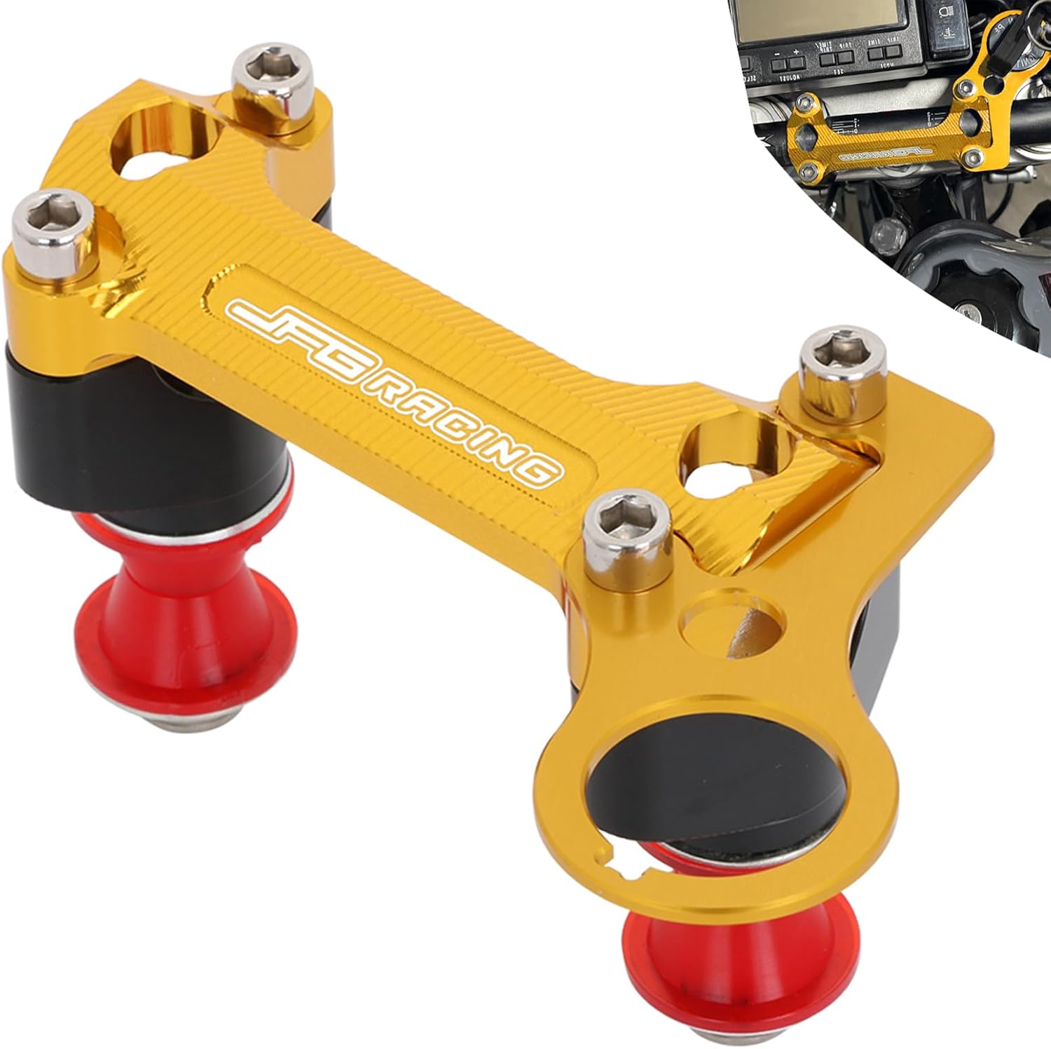 JFG RACING Dirt Bike Handlebar Riser for DRZ400SM,CNC Motorcycle Clamps Mounts for 28mm Handle Bar for DRZ 400SM 2005-2024-Blue