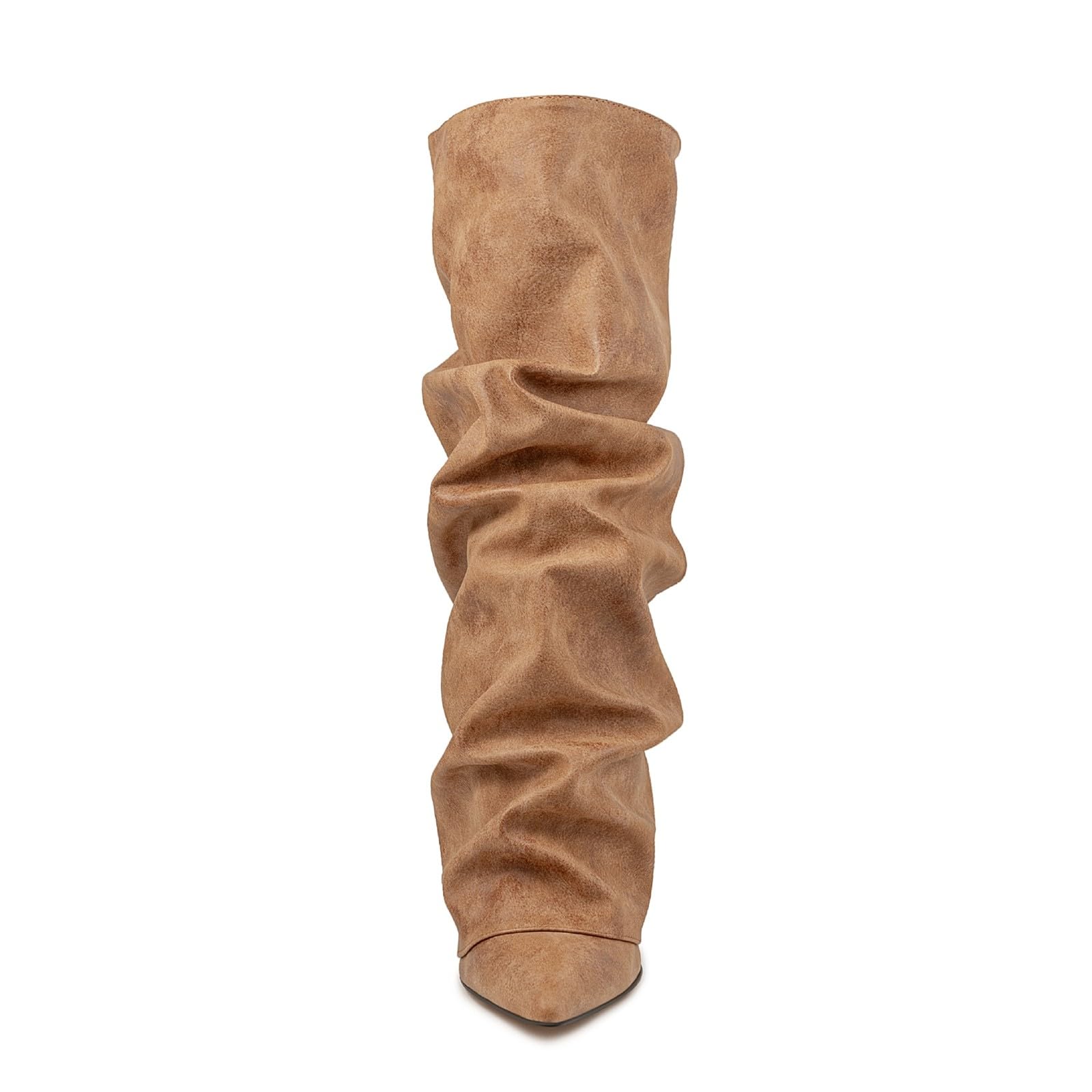 Generisch Stivali da donna con tacco a blocco, in pizzo, elasticizzati, per autunno e inverno, comodi, con tacco alto, casual, al ginocchio