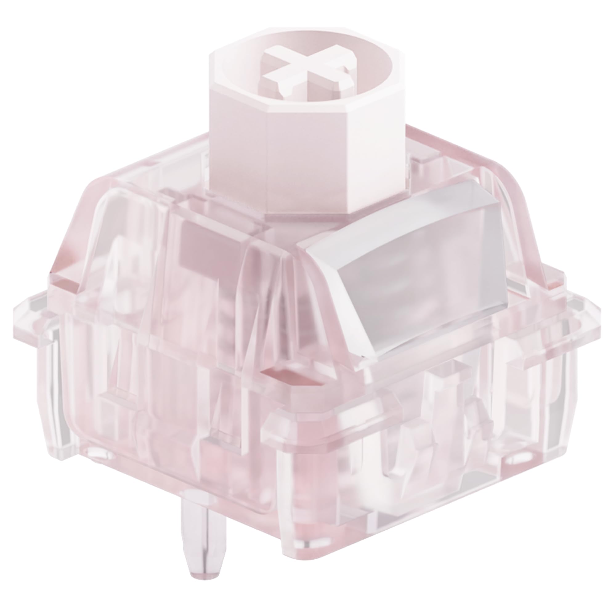OOCTPK Chilkey WS Flux HE Hall Effect Switches: Linear Factory Pre-Lubed Magnetic Keyboard Switches, Freely Setting Pre-Travel Key Switch for Rapid Trigger HE Gaming Keyboard (15 Pcs, Pink)