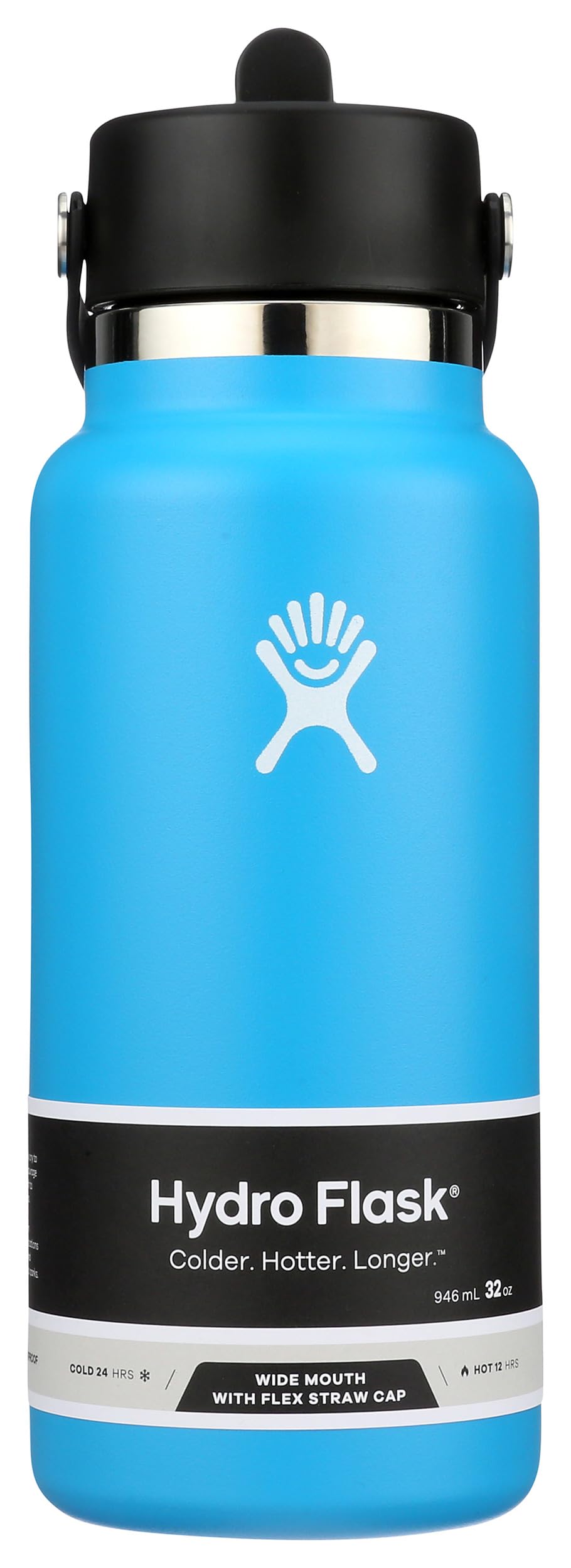 Amazon.com: Hydro Flask 32 OZ Wide Flex Straw Cap Pacific, Cold 24