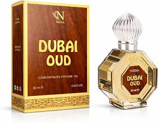 NIDA Dubai Oud Concentrated Perfume Oil | Long Lasting Attar | Alcohol Free | Unisex Fragrance | 20 ml Price In India