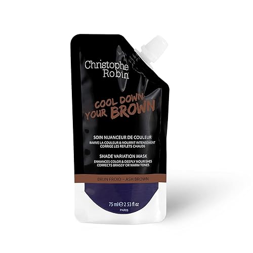 Christophe Robin Máscara Nutritiva con Colorante Temporal en Marrón Fresno - 2.5fl oz