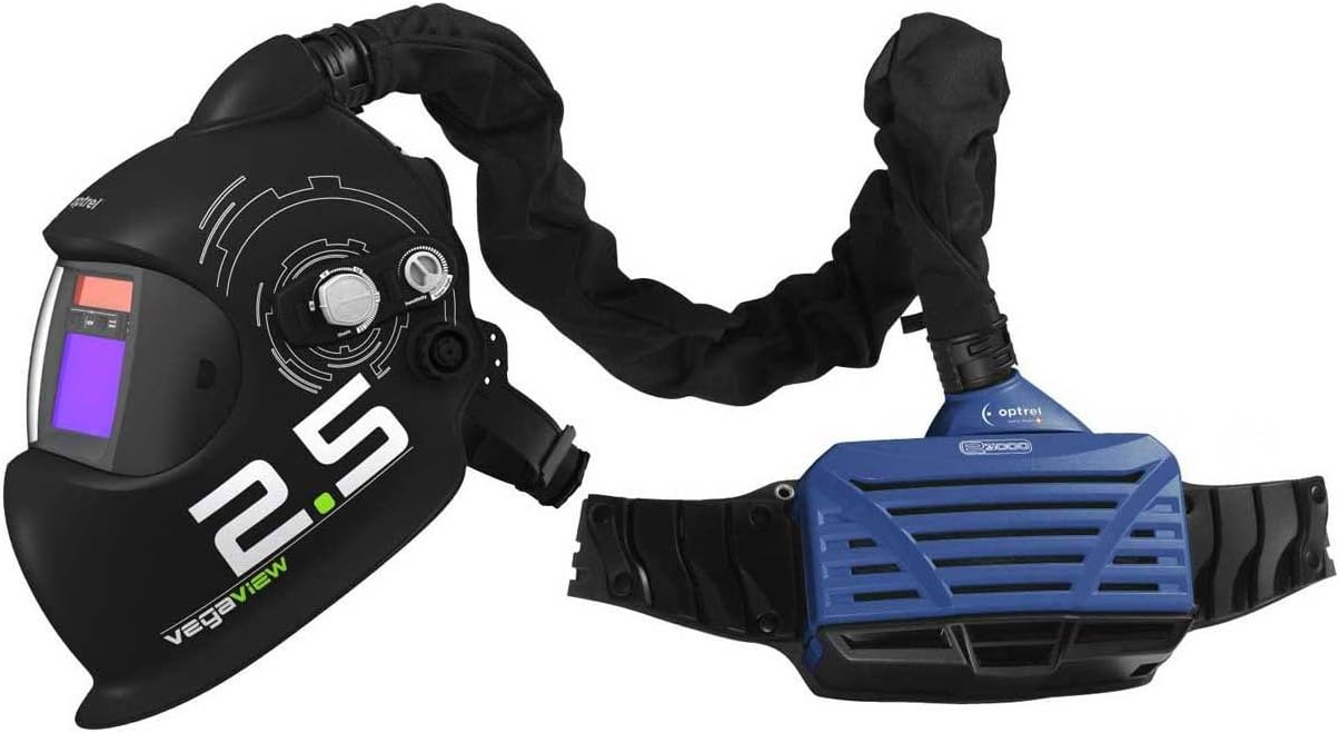 Optrel 4550.104 E3000 PAPR System with Vegaview2.5 Helmet, Black