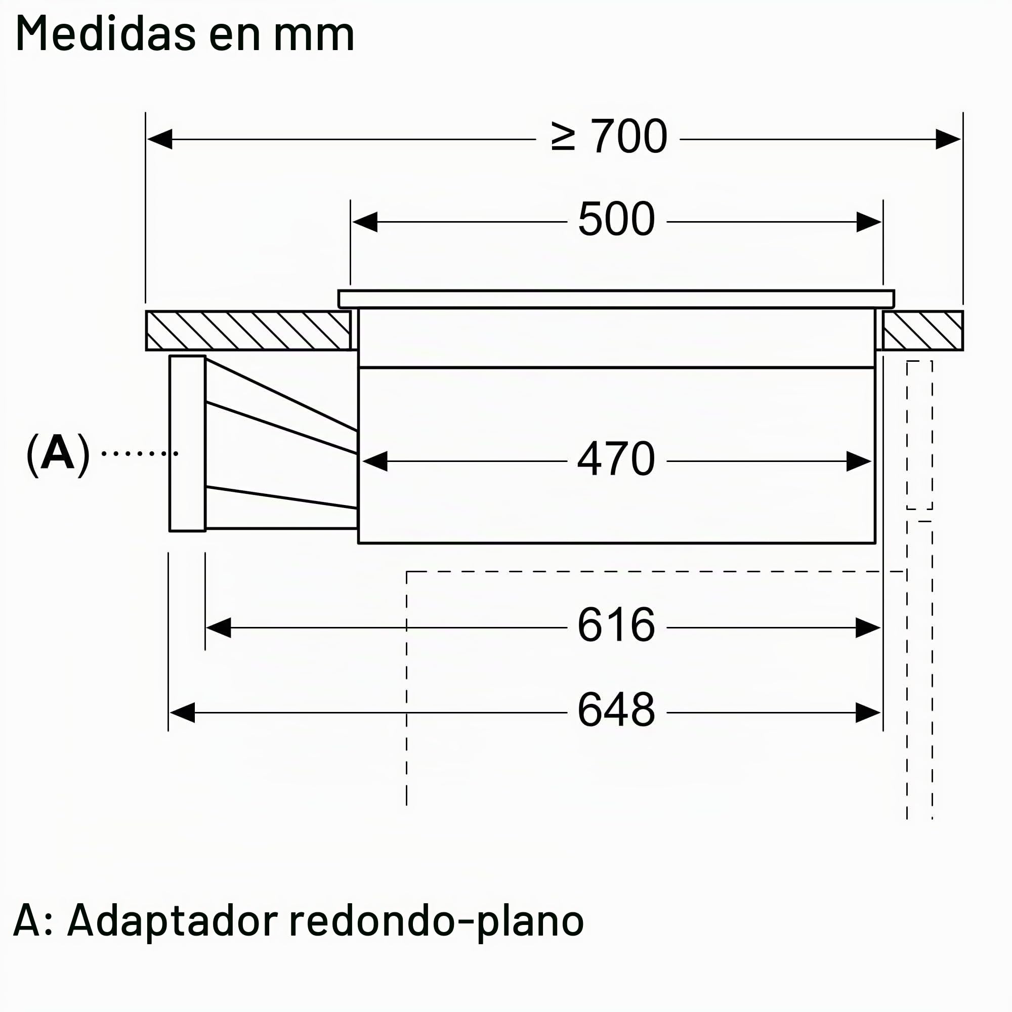 NEFF V58NBS1L0 N 50 - Placa de inducción con extractor integrado de 80 cm, extremadamente silencioso, sin marco, control táctil, inducción Combi, filtro de grasa fácil de limpiar, nivel de potencia