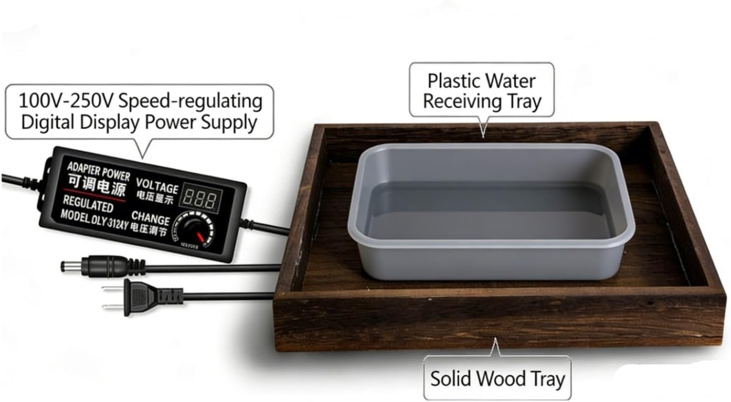 Automatic Water Drop Cat Teaser Toy, Electric Cat Teaser, Built-in Removable Washable Filter, Adjustable Flow Rate, for Indoor Cats, Dog, to Play in The Living Room and Bedroom.(B,Charging fee)