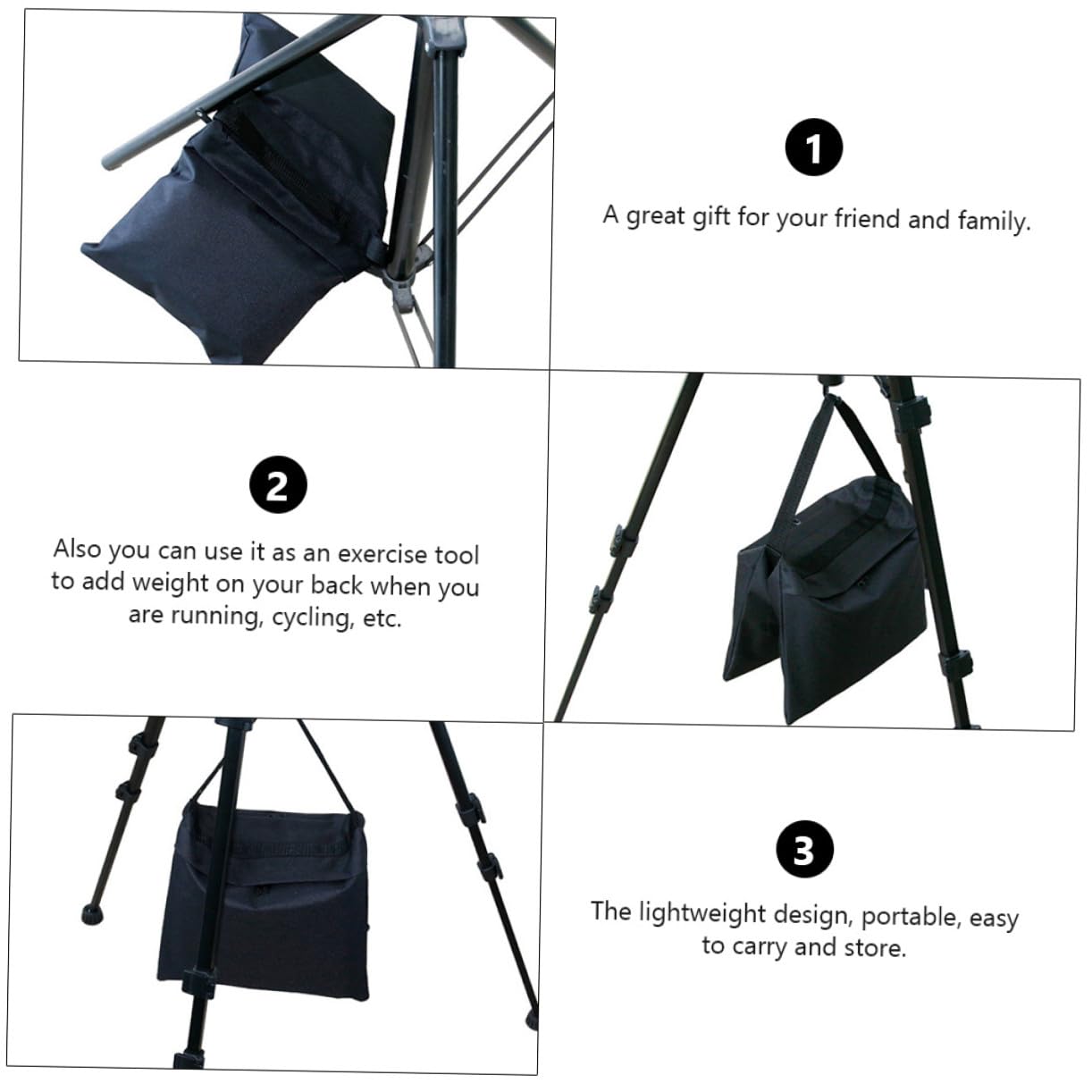 NUOBESTY 2stücke Gewichtete Sandsäcke Für Lichtstative Und Galgenarme Und Praktisch Einfach Zu Befüllen Und Abzudichten Robust Für Outdoor-Fotografie