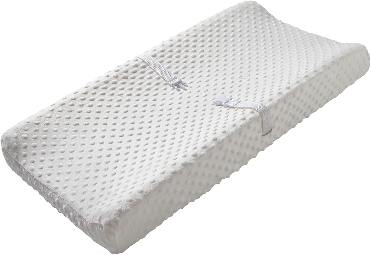 Baby Changing Pad Cover, Ultra Soft Minky Dot Changing Table Pad Cover for Diaper Changing Pad, Change Table Sheets, Ideal Shower Gift for Newborn Girls and Boys (White)