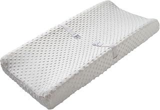 Baby Changing Pad Cover, Ultra Soft Minky Dot Changing Table Pad Cover for Diaper Changing Pad, Change Table Sheets, Ideal Shower Gift for Newborn Girls and Boys (White)