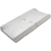 Baby Changing Pad Cover, Super Soft Plush Dot Diaper Changing Table Covers for Baby Girls and Boys, Ultra Comfortable, Safe for Babies, Fit 32"/34 x 16" Pad Green