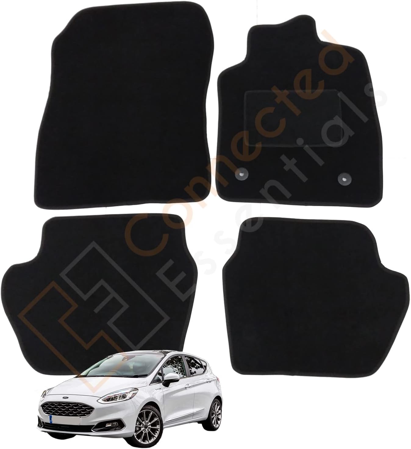 Fully Tailored Vehicle Specific Deluxe Car Mats for Fiesta MK8 2017