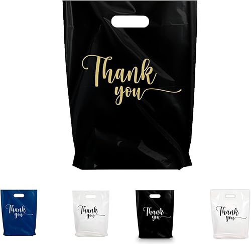 Miniatura 13 de Bolsas de tienda de mercancías de agradecimiento, diferentes tamaños de 9 x 12 pulgadas, 12 x 15 pulgadas, 15 x 18 pulgadas y 1.25 mil. Paquetes