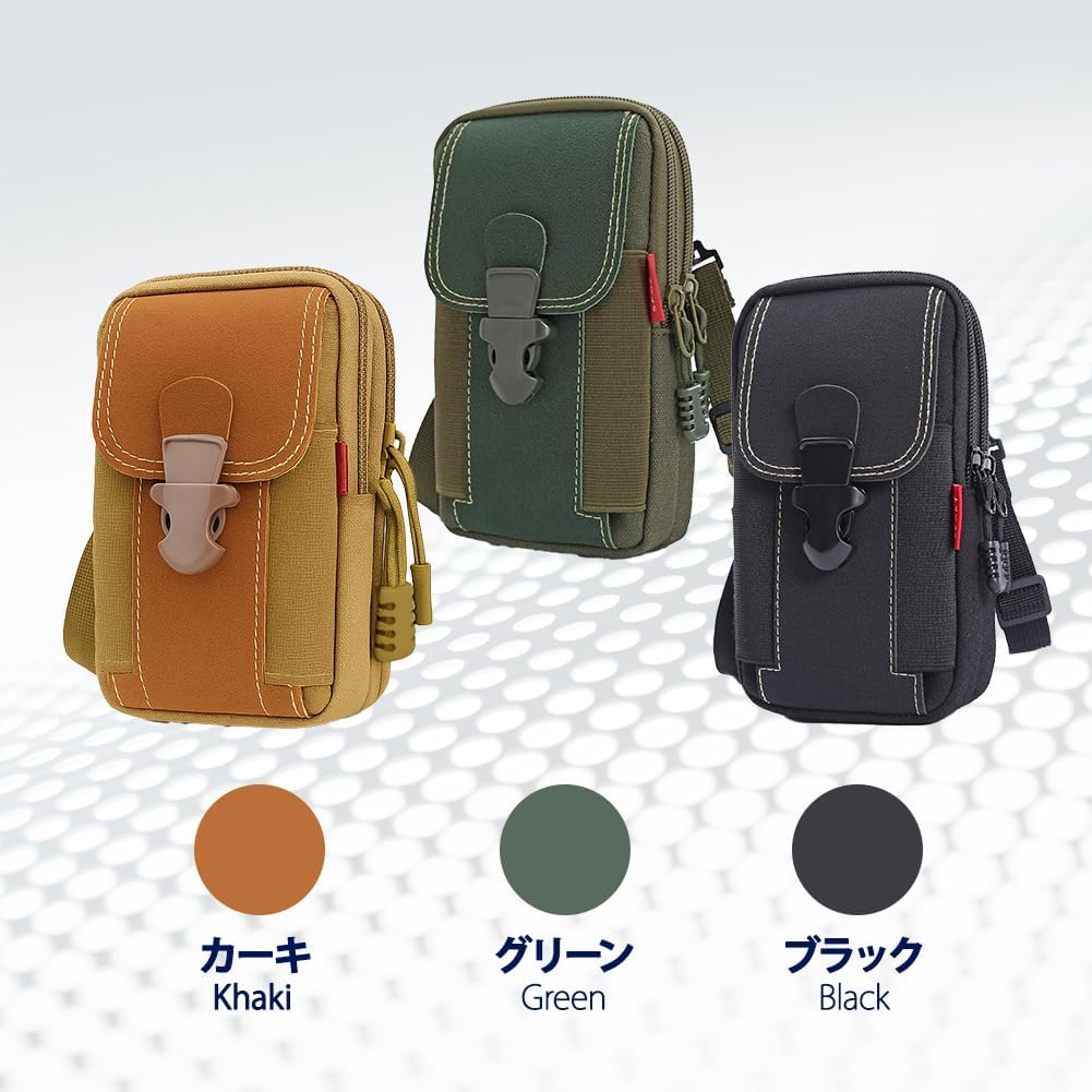 Sort Smartphone Pouch, Men's Waist Bag, Storage Capacity, Mountain Climbing, Outdoors, Cycling, Belt Pouch, Mini Bag, Lightweight, For Travel, Installation, Work, DIY, Convenient, Large Capacity