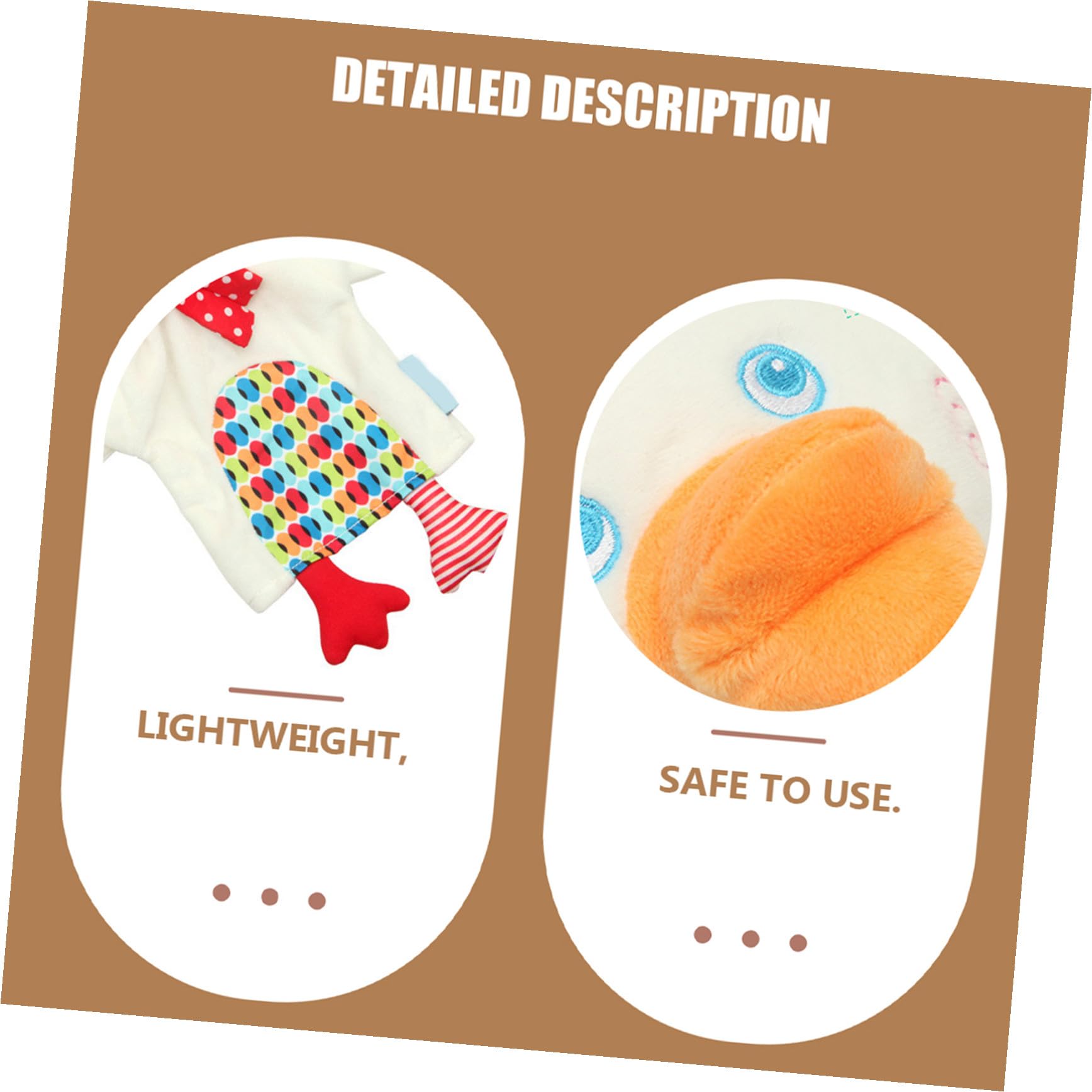 TOYANDONA Títere De Mano De Pato para Niño Niña Juguete Interactivo Educativo para Padres Hijos Muñeco De Peluche para Cuentacuentos y Creativos para Niño Niña De Años