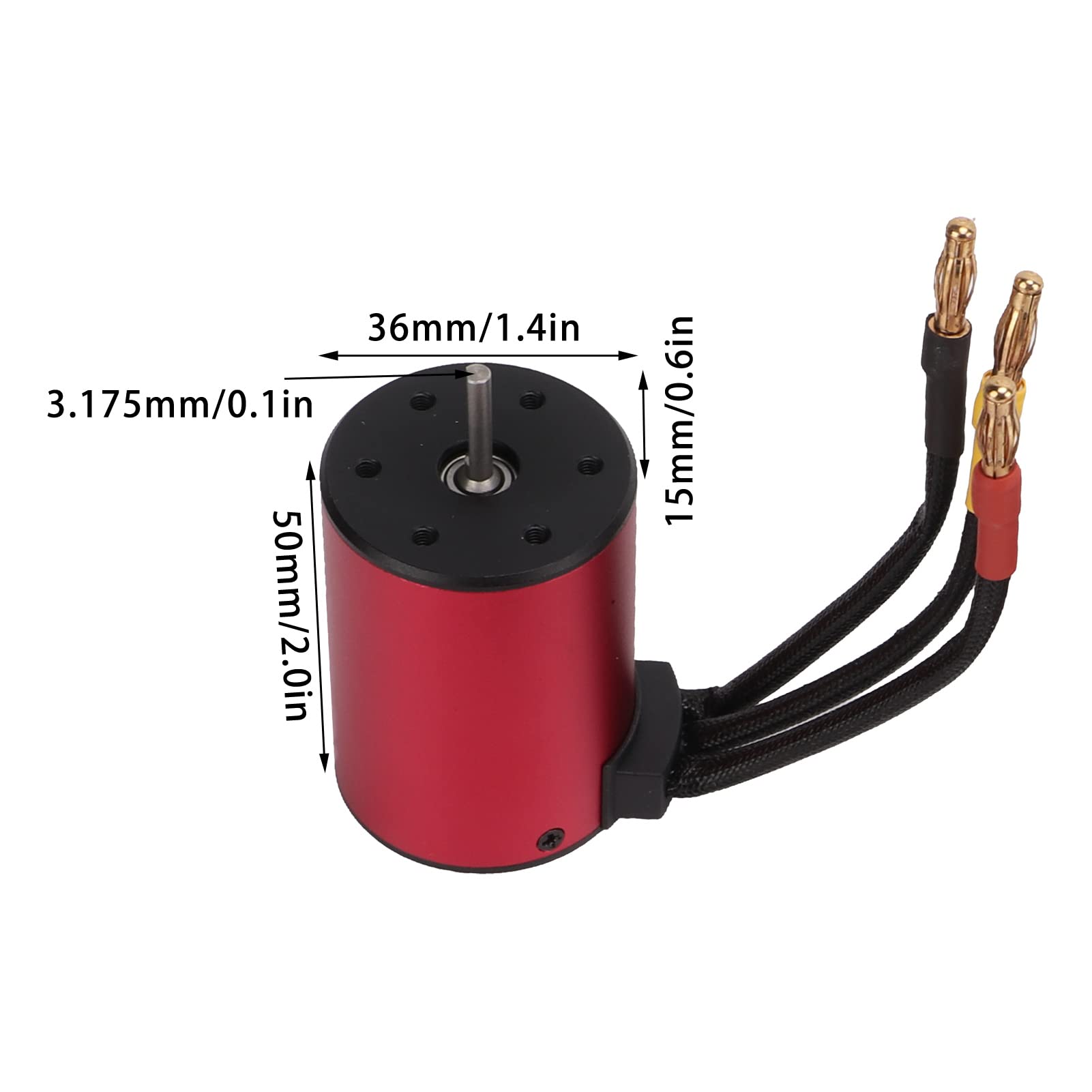 S3650 3900KV Silnik bezszczotkowy 60A Zestaw ESC z radiatorem Wodoodporna obudowa stopu aluminium dla samochodów 1/10 RC