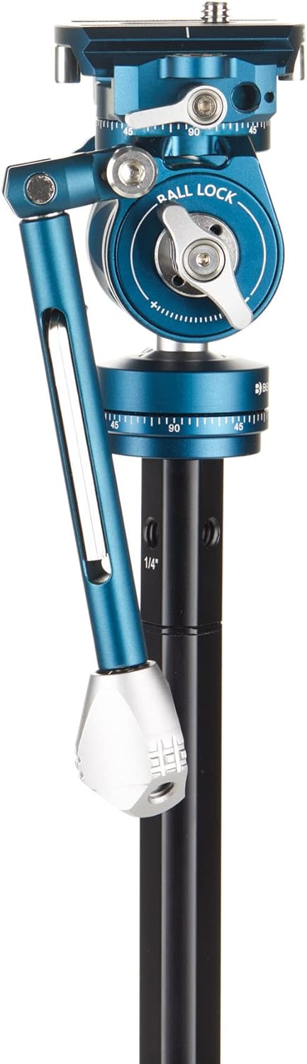 Benro FS20PROC Video Head side view showing pan handle and ball lock lever