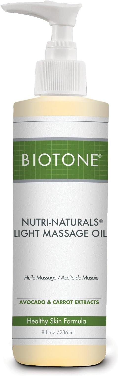 Biotone Nutri-Naturals Products Light Massage Oil, 8 Ounce