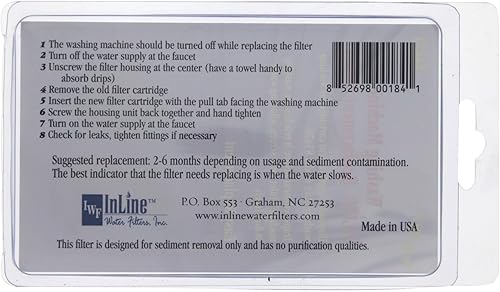 Miniatura 4 de InLine Filtros de agua 84470Lavadora Filtro de repuesto 2-Pack