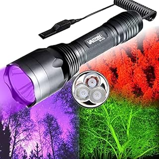 UV Green Red Black Light Flashlite VASTFIRE Best Blood Trailing Flashlight Deer Hunt Blacklight Flashlights Scorpion Light