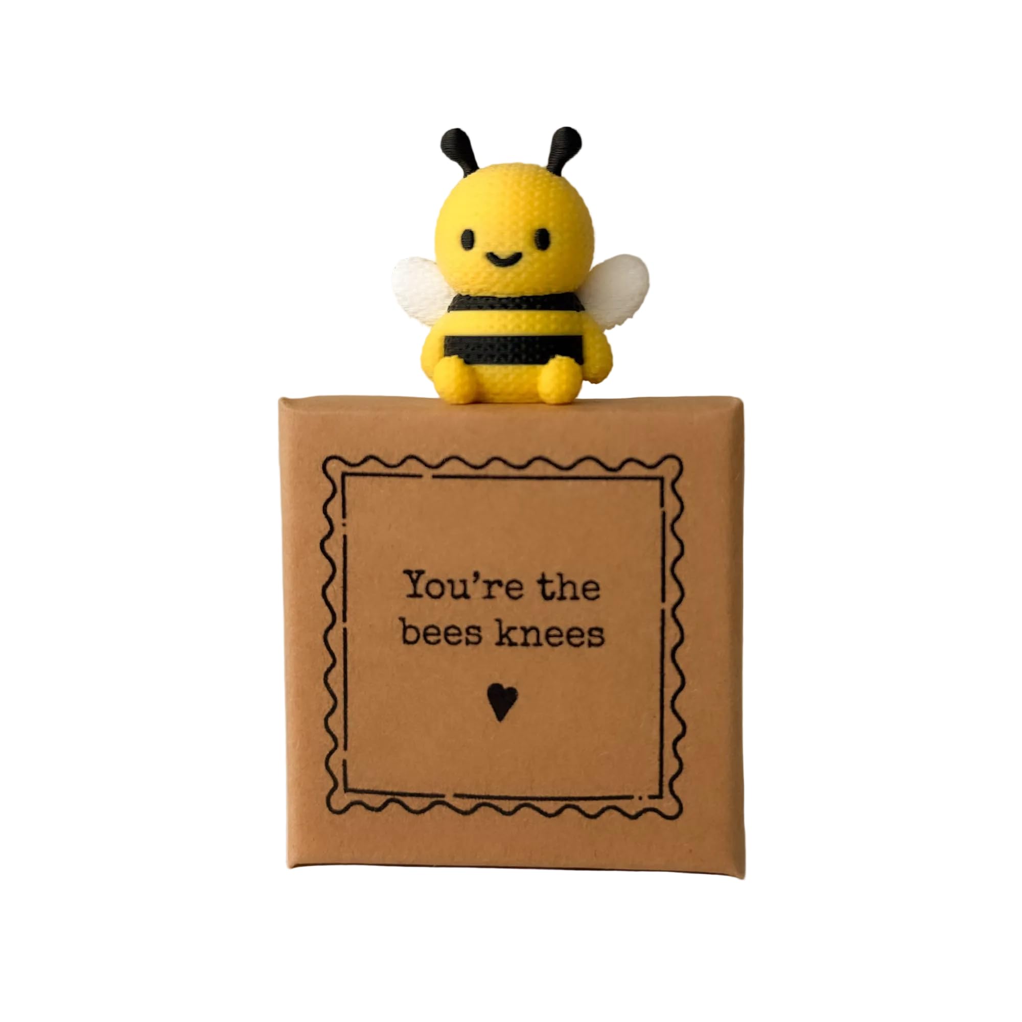Image Industry “You’re The Bees Knees” Tiny Little Gift – Bee Mini Figurine Keepsake | Best Friend & Loved One Sentimental Valentine Gift | Cute UK Handmade Token Present
