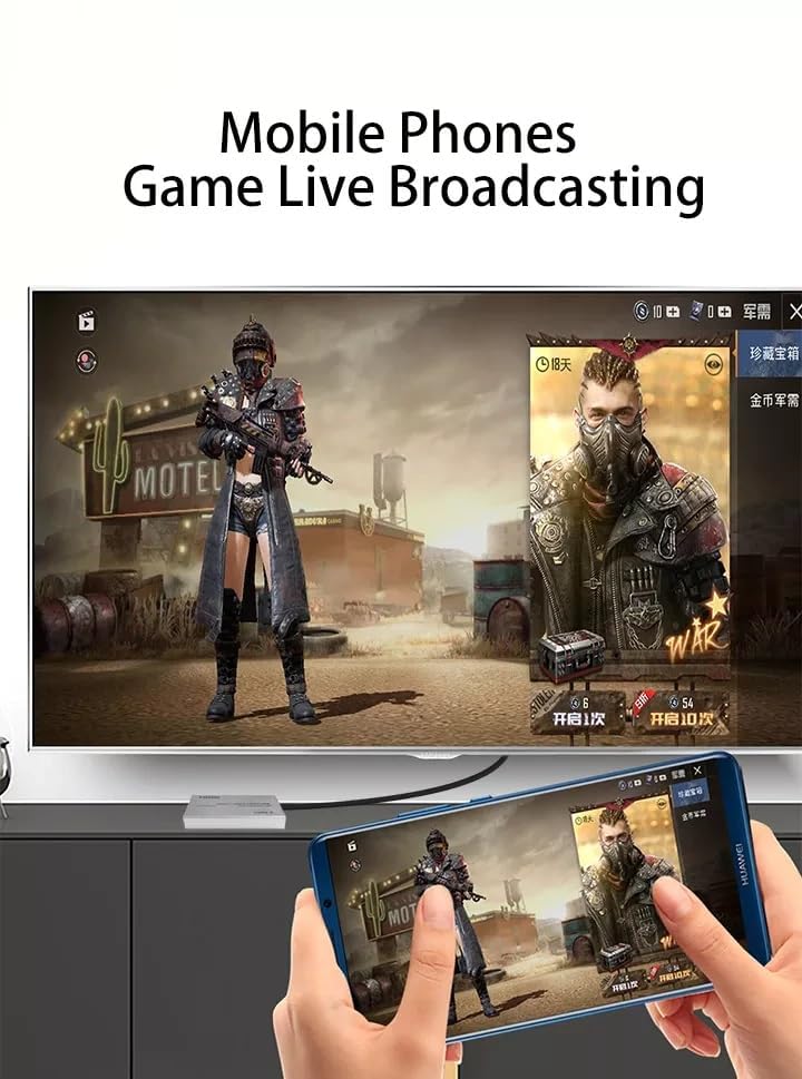 Image of USB 3.0 4K HD Video Capture Card Recording 4K 30FPS 2K 60FPS 1080P 120FPS HDMI to USB C Streaming for PS4 5 Nintendo Switch Video Recorder Box