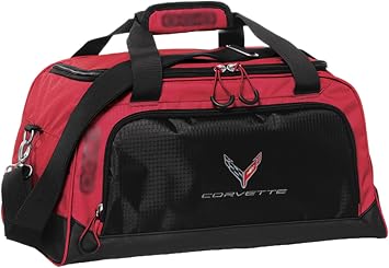 C8 Corvette Breakaway Duffel Bag - Officially Licensed Chevrolet Bag for Travel, Gym, Work