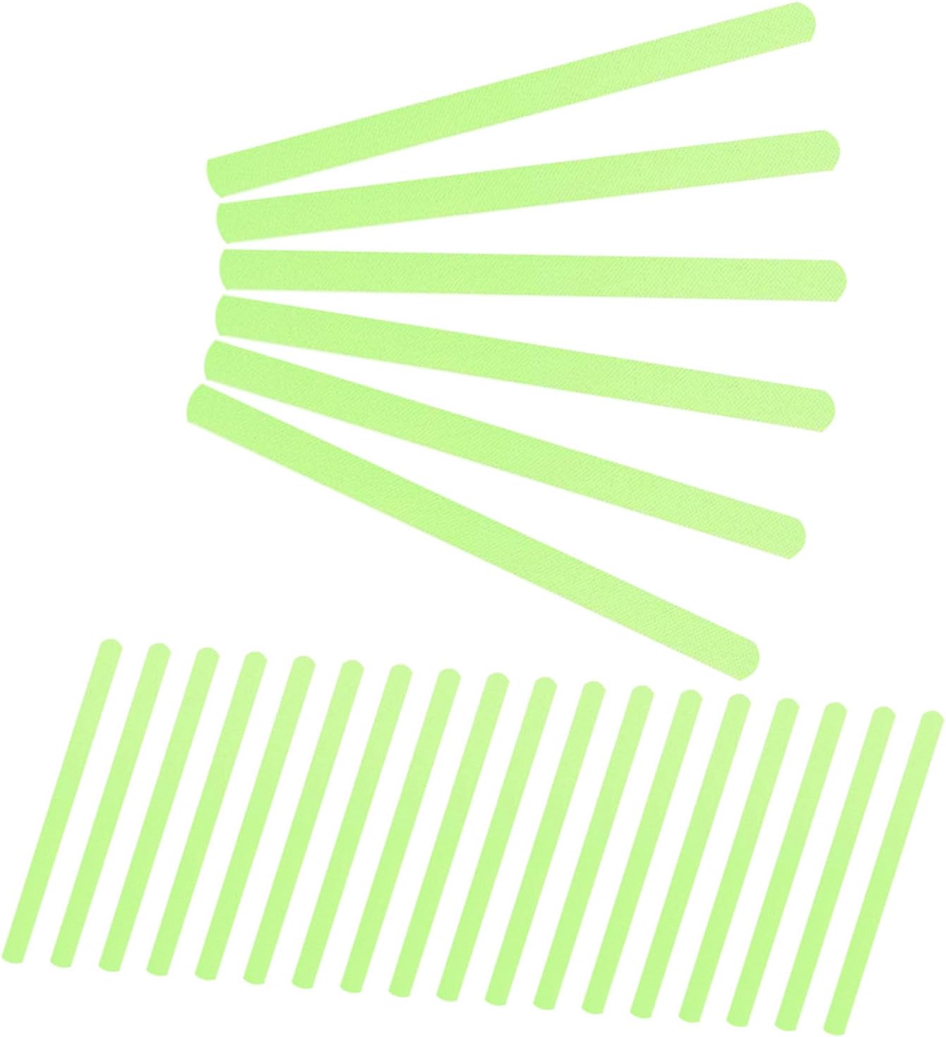 BETOOKY 24pcs Luminous Peva Non-skid Stair Treads Tape Anti-slip Safety Grip Strips for Indoor Outdoor Use