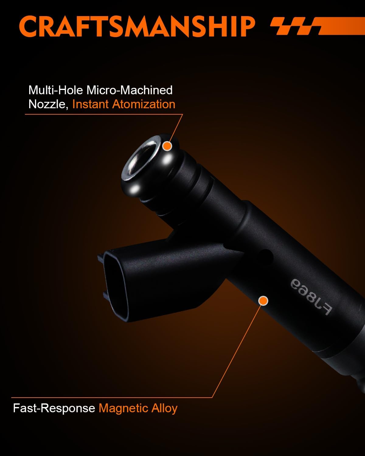 FJ869 4.2L Fuel Injectors Fits For:-Ford F150 2005 2006 2007 2008, for F150 05 06 07 08 4.2L V6 Naturally Aspirated, Replacement 800-1905N 8001905N CM-5105 CM5105 5L3Z9F593AA (Set of 6)