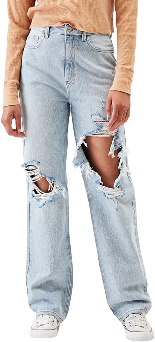 Baggy Ripped Jeans for Teen Girls Y2K High Rise Turkey Ubuy