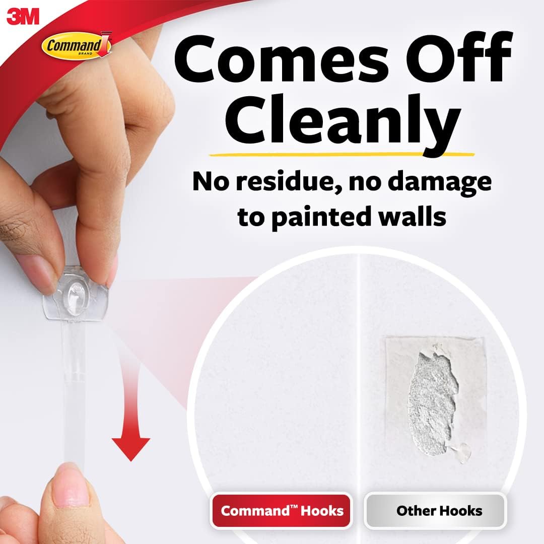 Command 17026CLR-ES Decorating Clips, Clear, 20-Clips