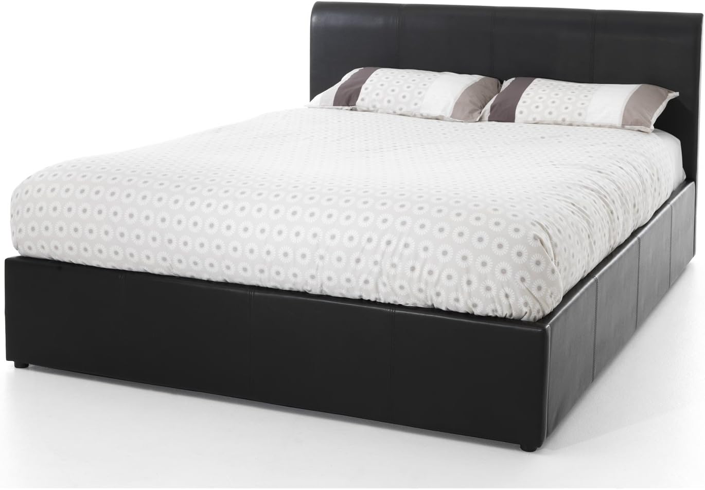 Serene Tuscany Leather Ottoman Bed and Pureflex Comfort