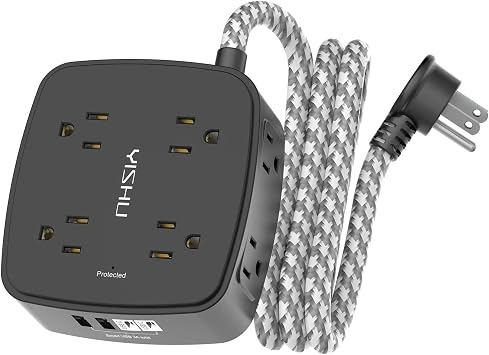 33% off: Surge Protector Power Strip - YISHU 8 Outlets with 4 USB (2 USB C) Charging …